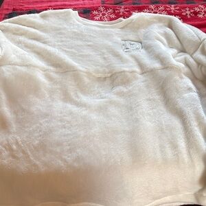 Cozy White Fleece Disney Spirit Jersey Fuzzy